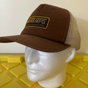 Vans snapback mesh trucker hat/cap (brown & tan) - Y2K, Vans, skateboard